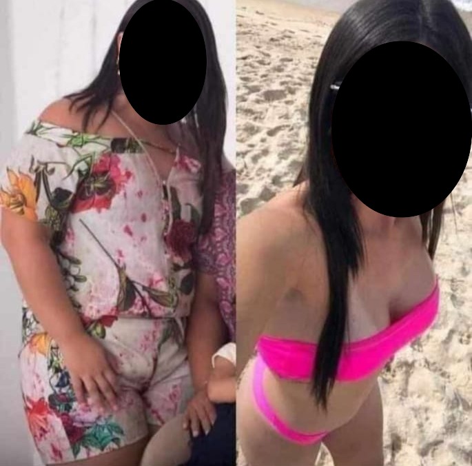 Antes e depois da Thais com o método para emagrecimento Projeto Secreto